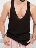 Men's Plus Size V-Neck Wide Strap Tank - Trendsi - Flyclothing LLC