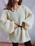 Boat Neck Long Sleeve Sweater with Belt - Trendsi - Flyclothing LLC