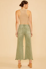 Annie Wear Distressed Raw Hem Jeans - Trendsi