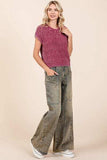 Mittoshop Washed Wide Leg Jeans with Pockets - Trendsi - Flyclothing LLC