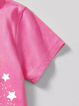 Children's Unicorn Graphic Short Sleeve T-Shirt - Trendsi - Flyclothing LLC