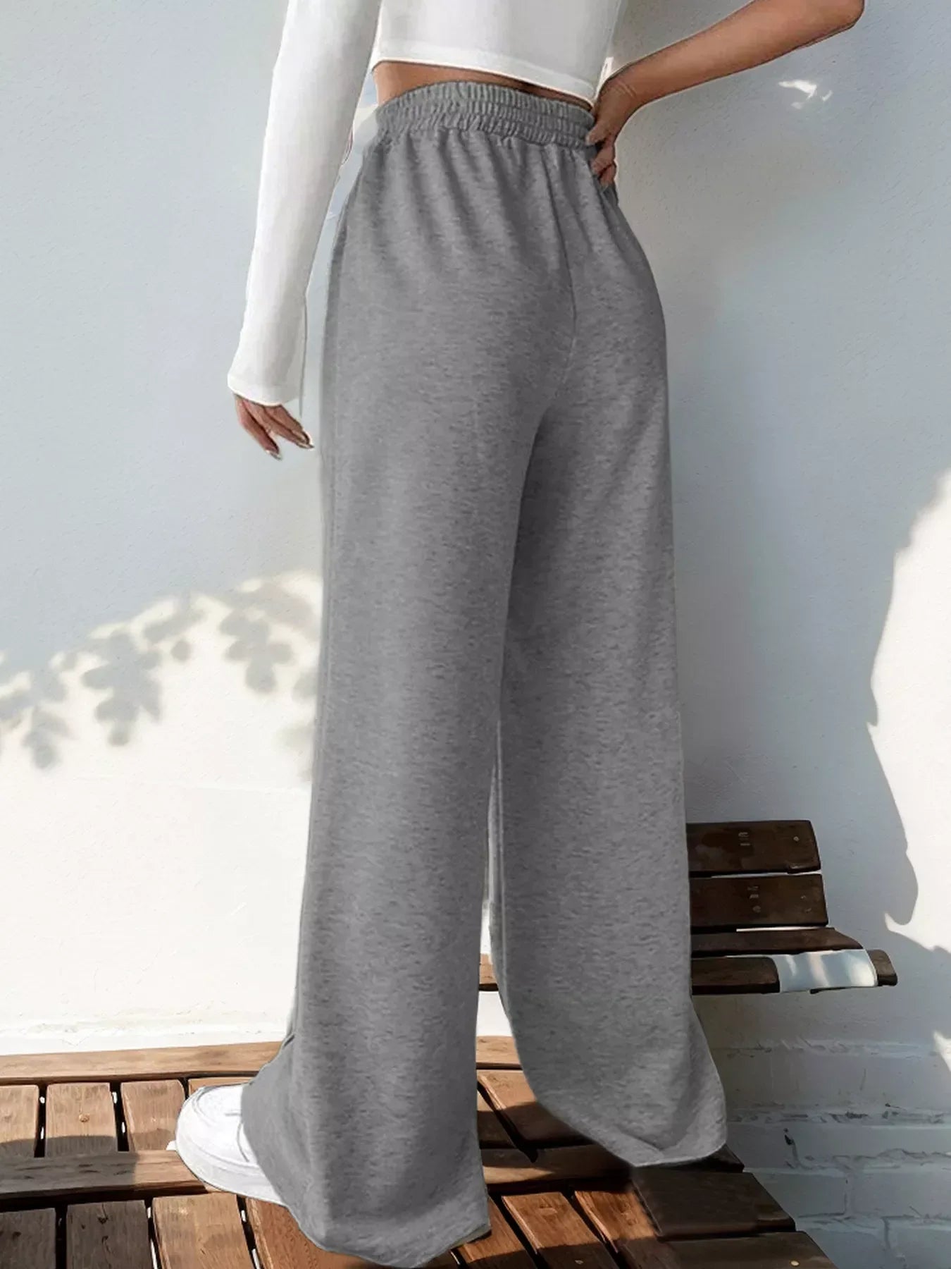 Wide Leg High Waist Pants - Trendsi - Flyclothing LLC