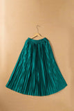 Elastic Waist Pleated Midi Skirt - Trendsi - Flyclothing LLC