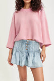 Buttoned Ruffled Mini Denim Skirt - Trendsi