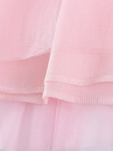 Children's Cartoon Short Sleeve Tulle Dress - Trendsi - Flyclothing LLC