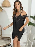 Tassel Scoop Neck Wide Strap Cover-Up - Trendsi - Flyclothing LLC