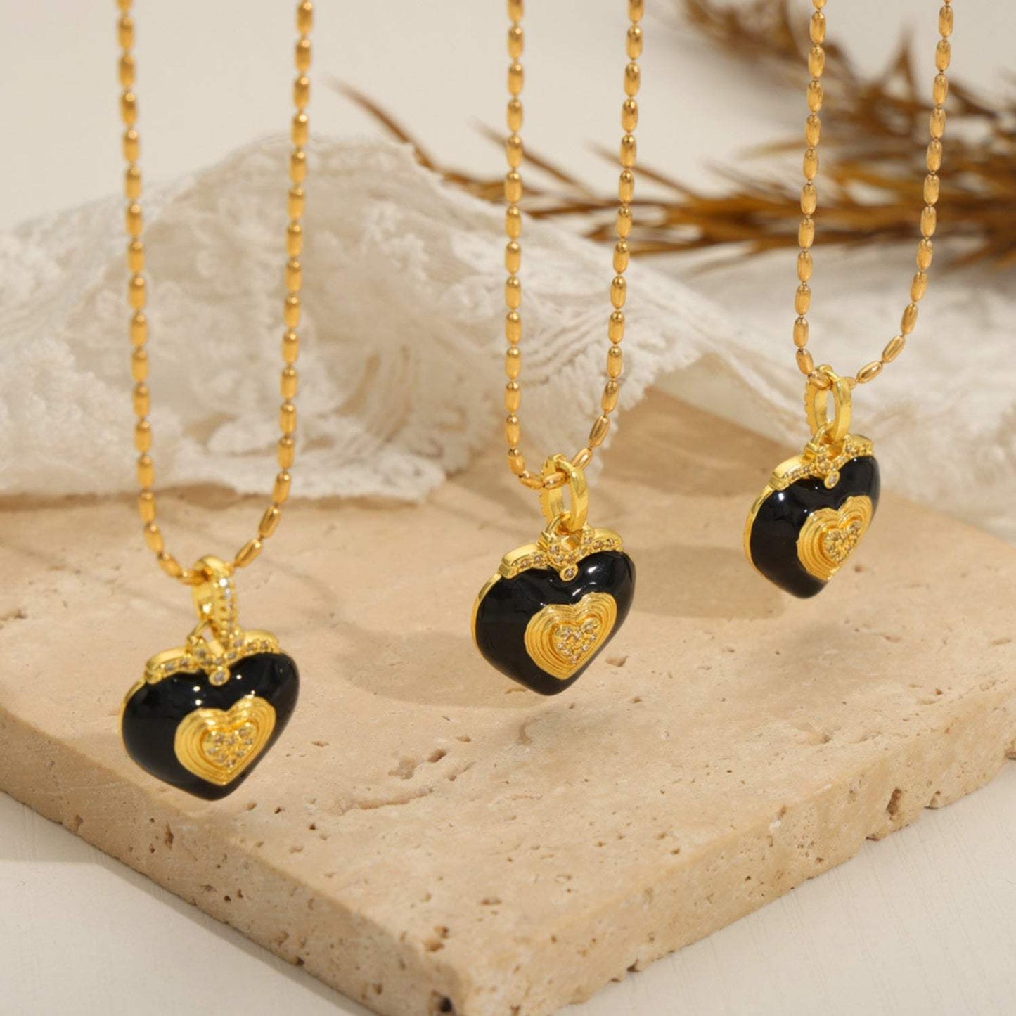 Titanium Steel Heart Shape Necklace - Trendsi - Flyclothing LLC