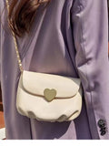 Heart Buckle Chain Crossbody Bag - Trendsi - Flyclothing LLC