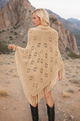 Tassel Hem Knit Cover Up - Trendsi - Flyclothing LLC