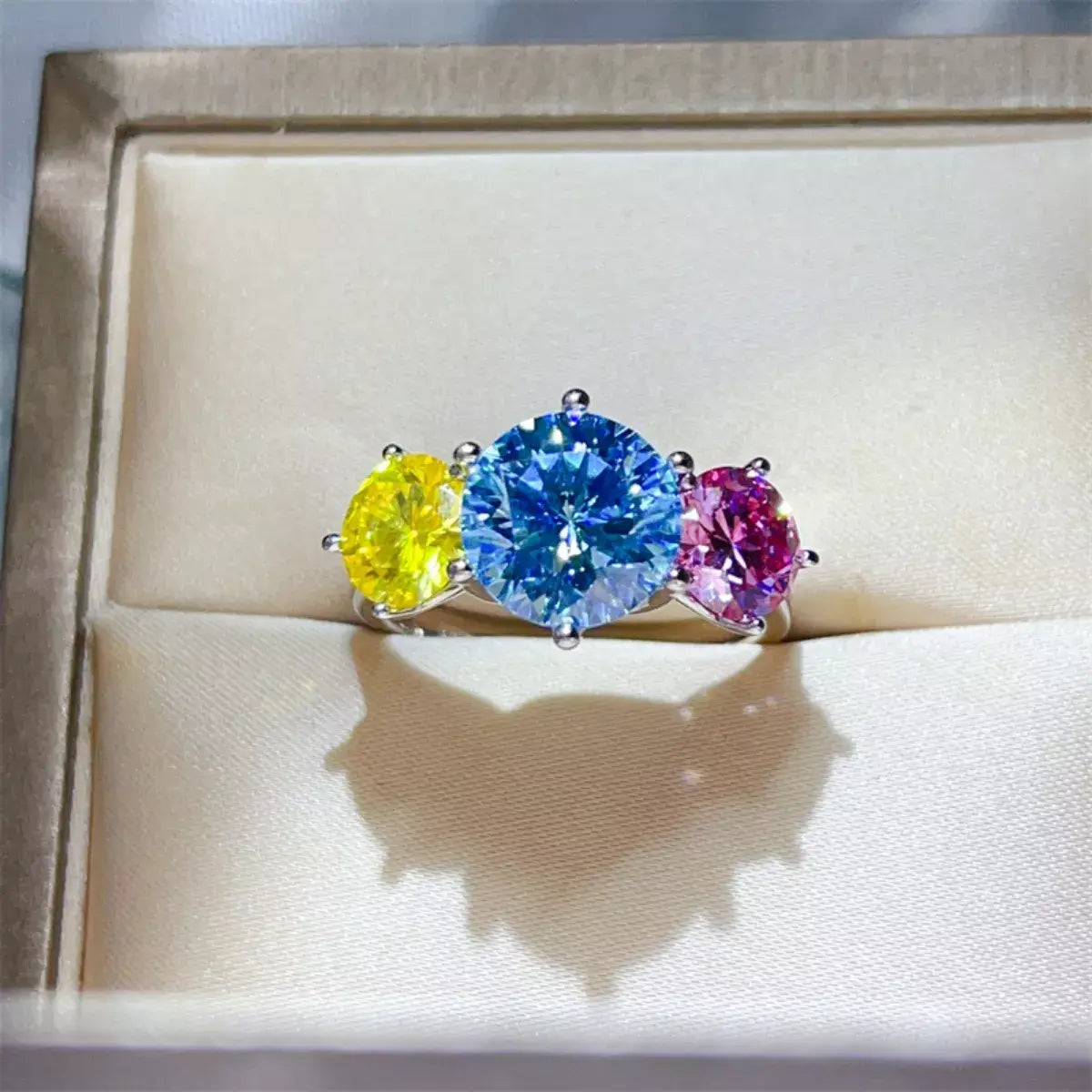 5 Carat Moissanite 925 Sterling Silver Ring - Trendsi - Flyclothing LLC