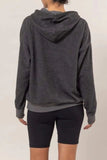 HYFVE Brushed Long Sleeve Hoodie with Kangaroo Pocket - Trendsi - Flyclothing LLC