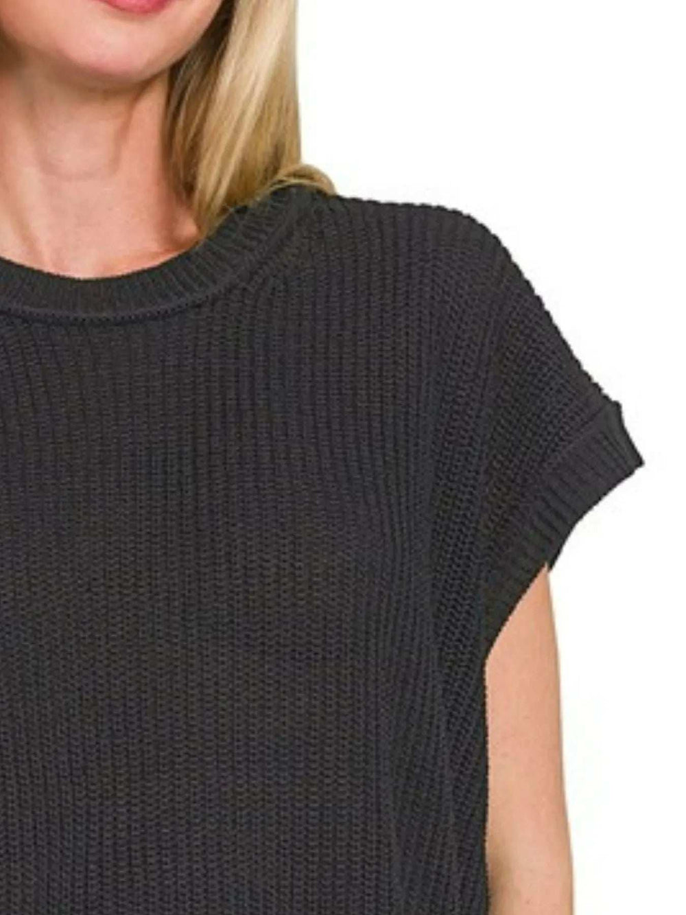 Zenana Oversized Crew Neck Sweater - Trendsi - Flyclothing LLC