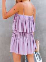 Ruched Spaghetti Strap Romper - Trendsi - Flyclothing LLC
