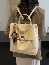 Leather Flap Backpack Bag - Trendsi - Flyclothing LLC