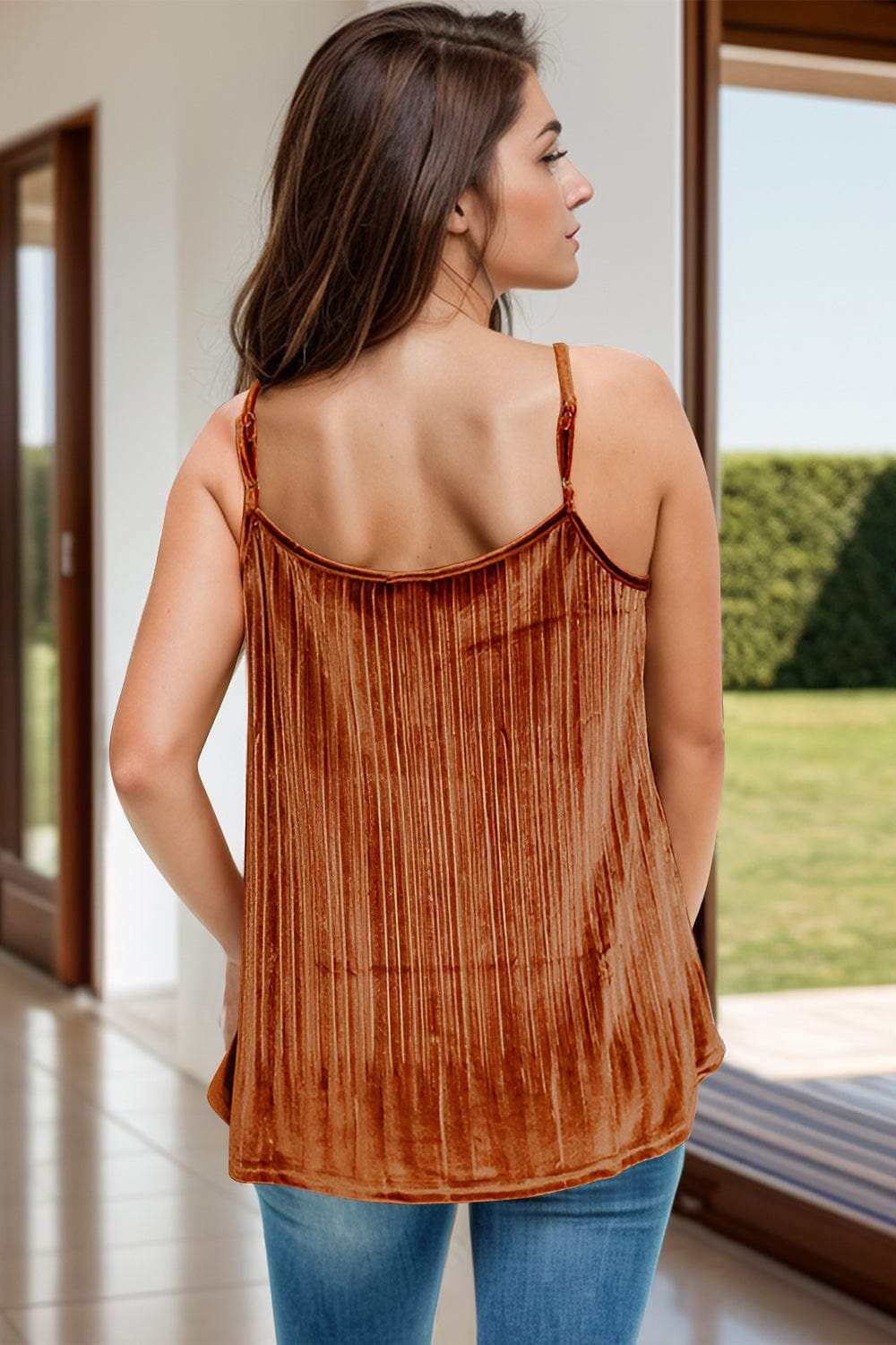 Lace Detail Scoop Neck Cami - Trendsi - Flyclothing LLC