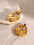 Stainless Steel Teardrop Shape Earrings - Trendsi - Flyclothing LLC