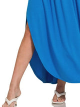 Zenana Smocked Waist Side Slit Maxi Skirt With Pockets - Trendsi - Flyclothing LLC