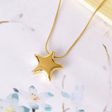 Titanium Steel Star Pendant Necklace - Trendsi - Flyclothing LLC