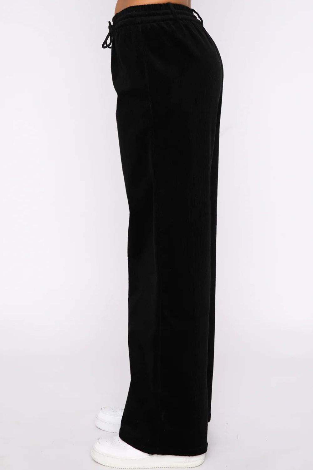 Drawstring Waist Wide Leg Active Pants - Trendsi - Flyclothing LLC