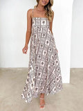 Printed Square Neck Cami Dress - Trendsi