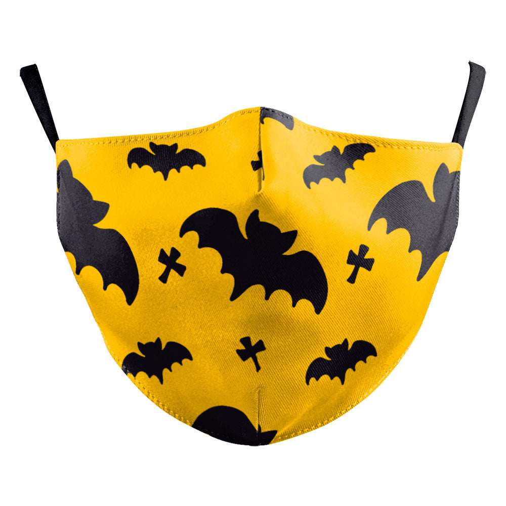 Digital Printing Halloween Skull Pumpkin Creative Design Double-layer Dustproof Mask - My Store - Flyclothing LLC