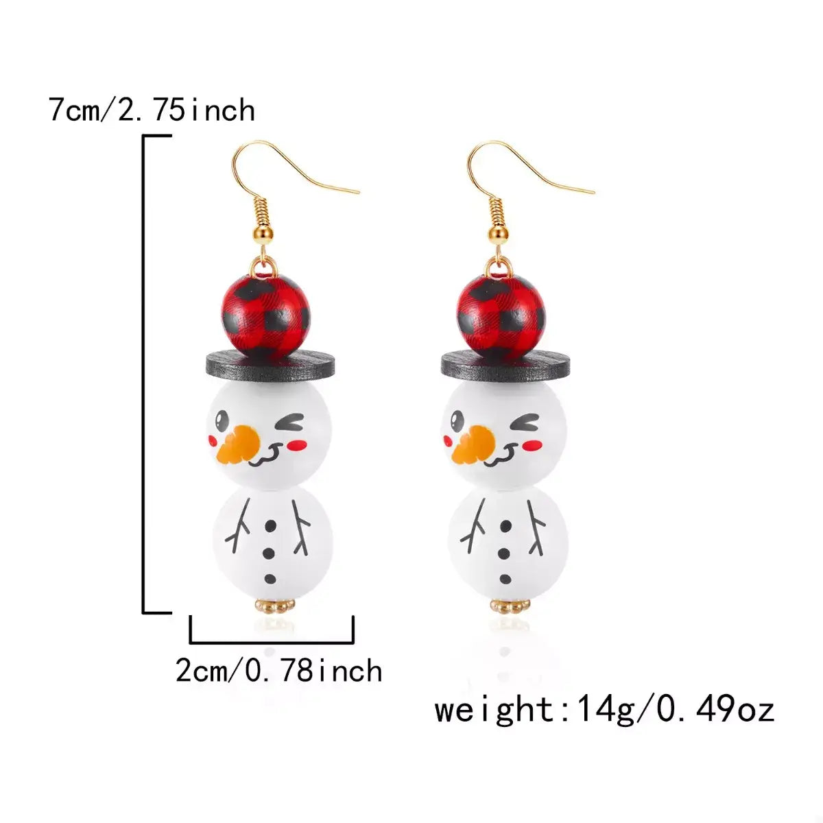 Christmas Snowman Dangle Earrings - Trendsi - Flyclothing LLC