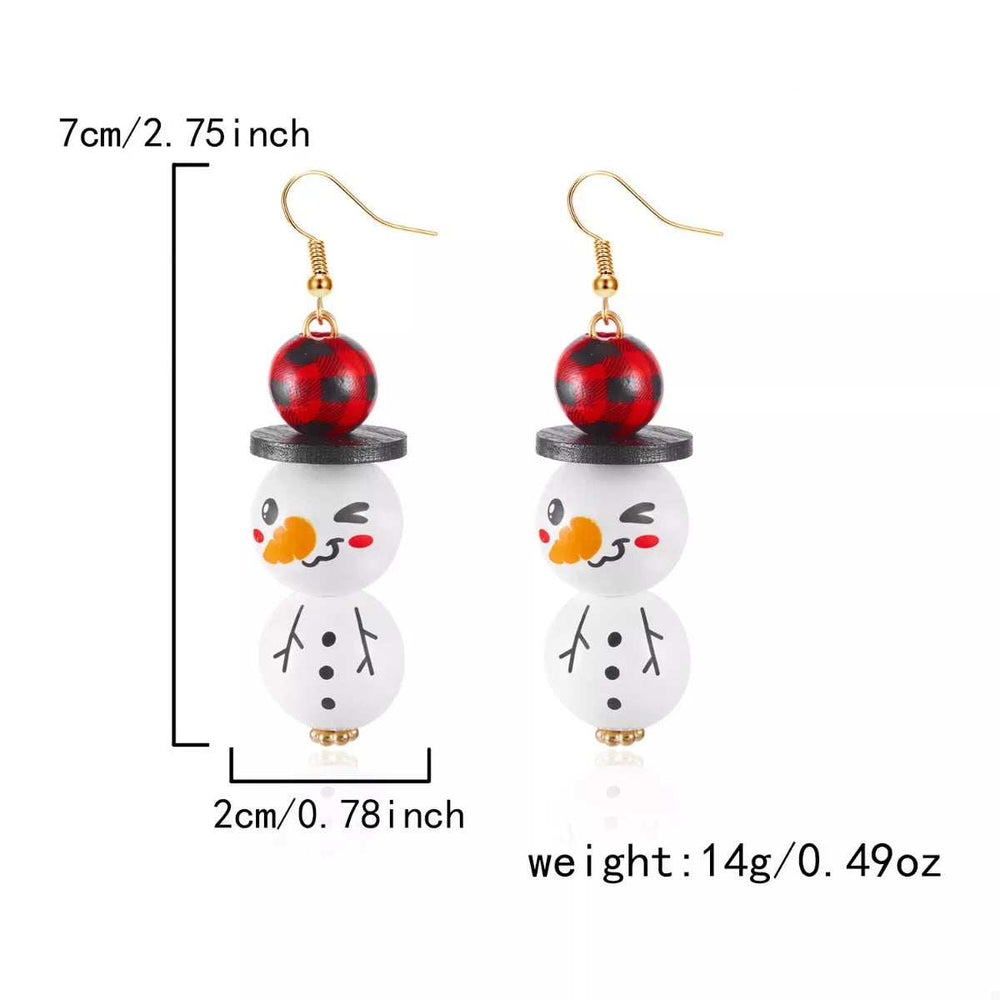 Christmas Snowman Dangle Earrings - Trendsi - Flyclothing LLC