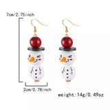 Christmas Snowman Dangle Earrings - Trendsi - Flyclothing LLC