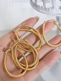 18K Gold-Plated Titanium Steel Earrings - Trendsi