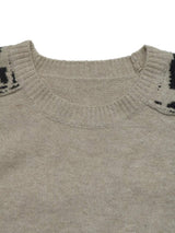 Leopard Round Neck Sweater - Trendsi - Flyclothing LLC