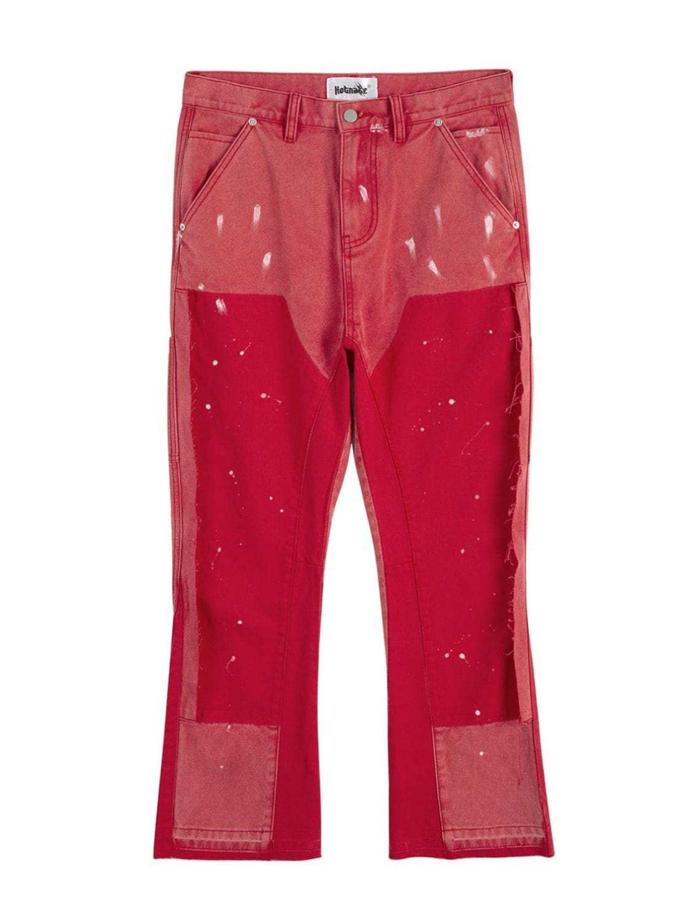 Men's Contrast Washed Bootcut Jeans - Trendsi - Flyclothing LLC