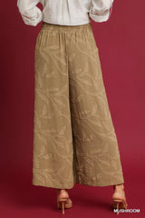 Umgee Jacquard Wide-Leg Pants - Trendsi - Flyclothing LLC