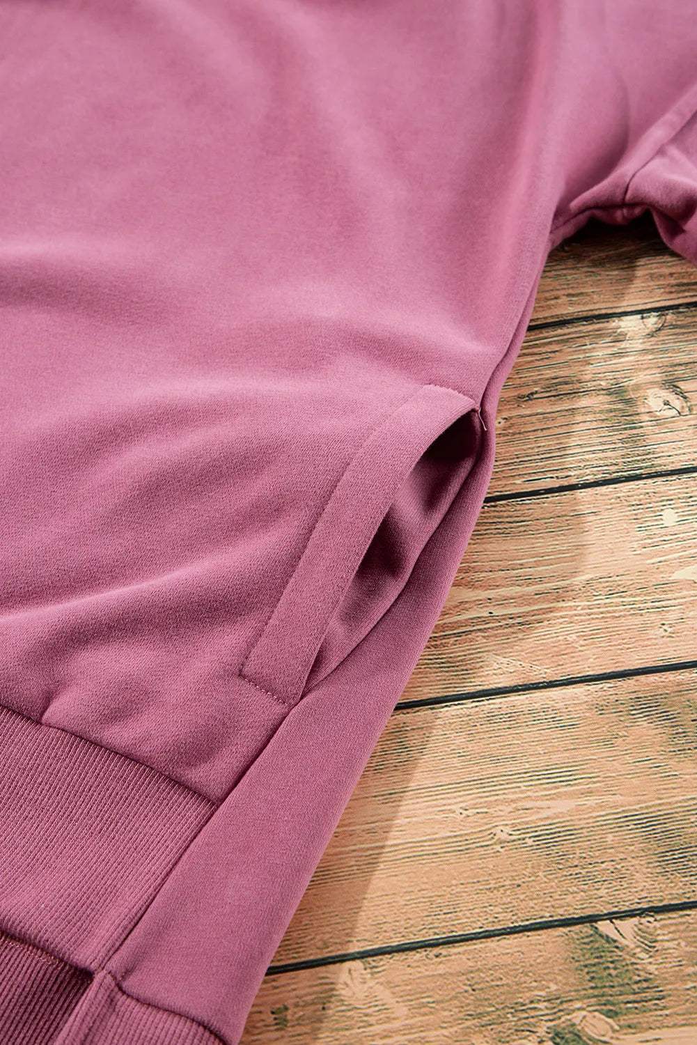 Round Neck Long Sleeve Sweatshirt - Trendsi - Flyclothing LLC