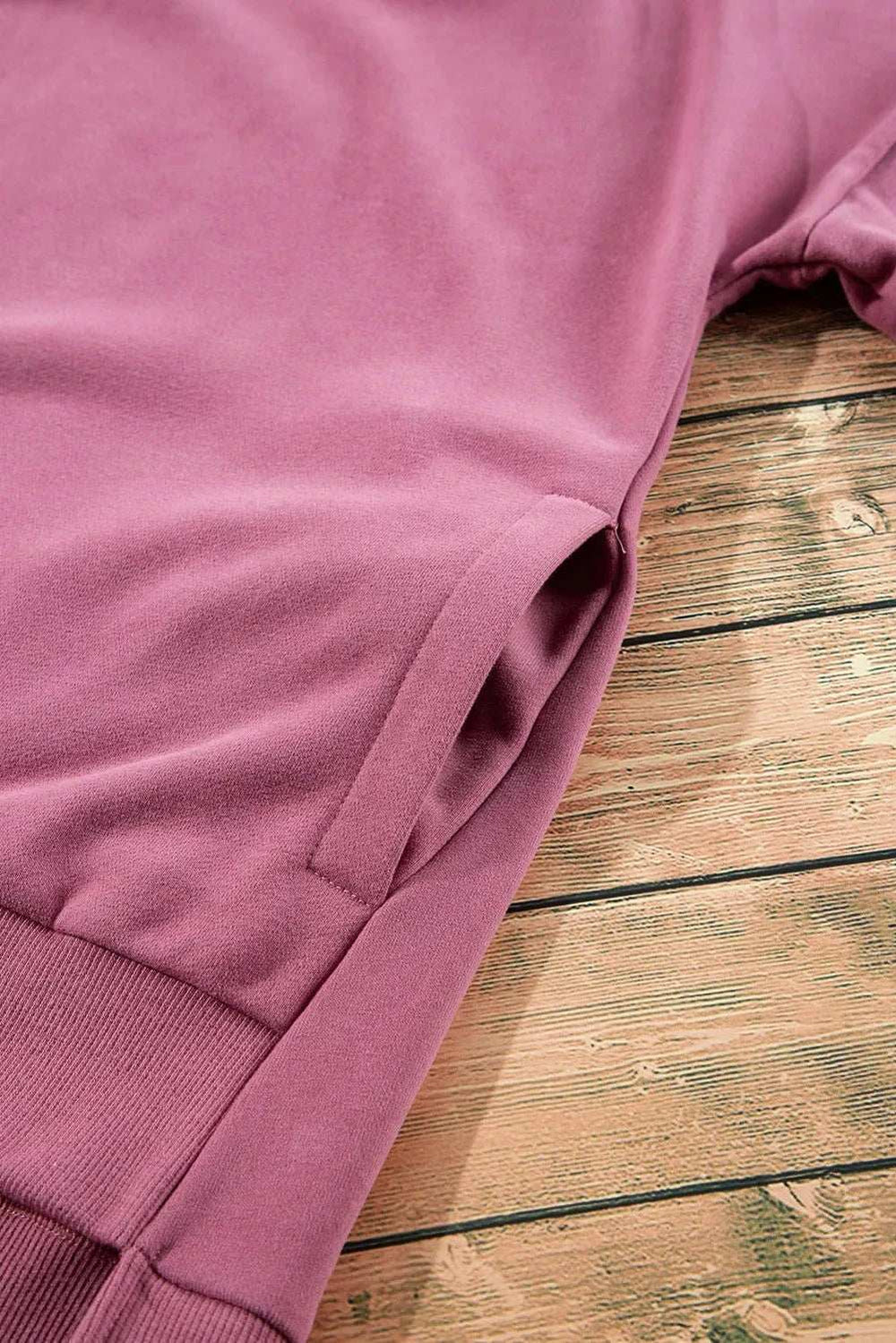 Round Neck Long Sleeve Sweatshirt - Trendsi - Flyclothing LLC