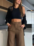 Hollow Out Open Front Cover-Up - Trendsi
