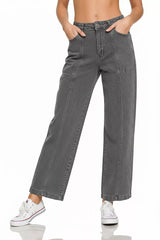 Zenana Straight Leg Utility Pocket Jeans - Trendsi - Flyclothing LLC