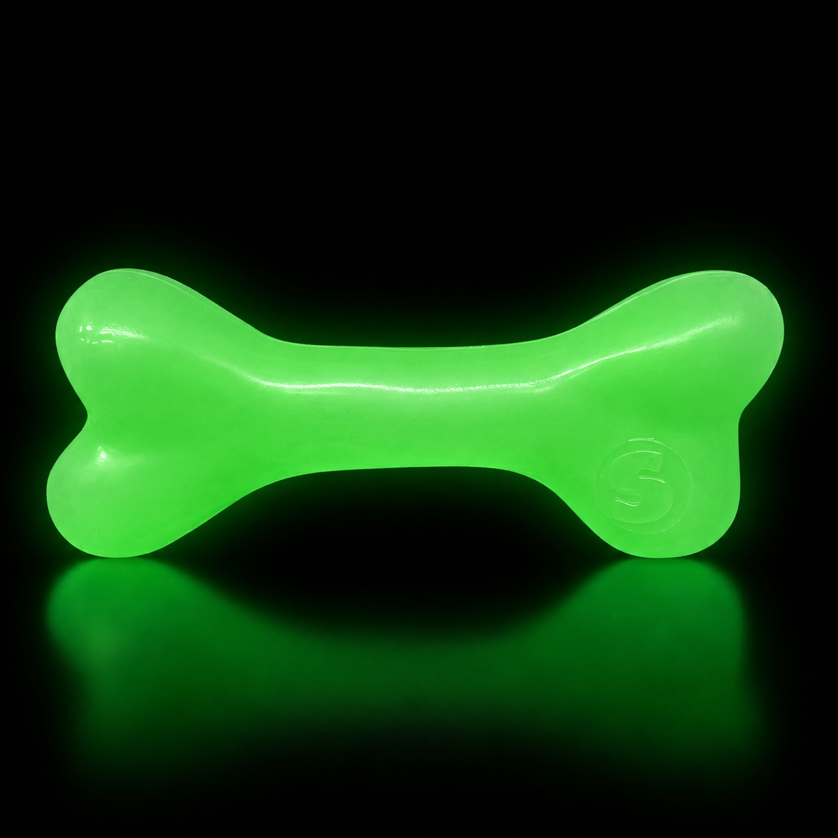 PUP-X Rubber Glow in the Dark Chew Bone Dog Toy - Durable, Floats, Chew Toy for Large Dogs | USA - SodaPup/True Dogs, LLC - Flyclothing LLC