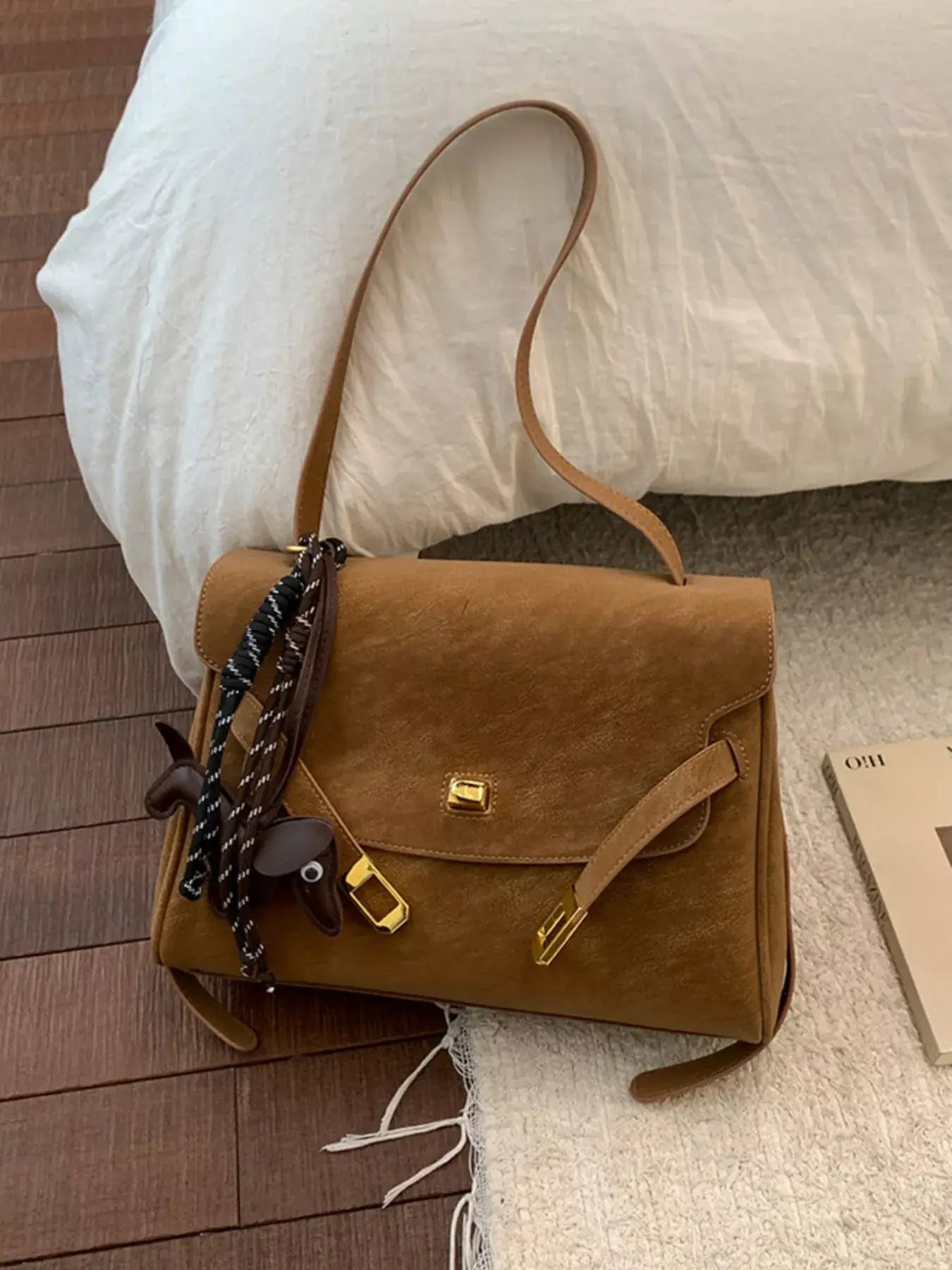 Buckle Shoulder Bag - Trendsi - Flyclothing LLC