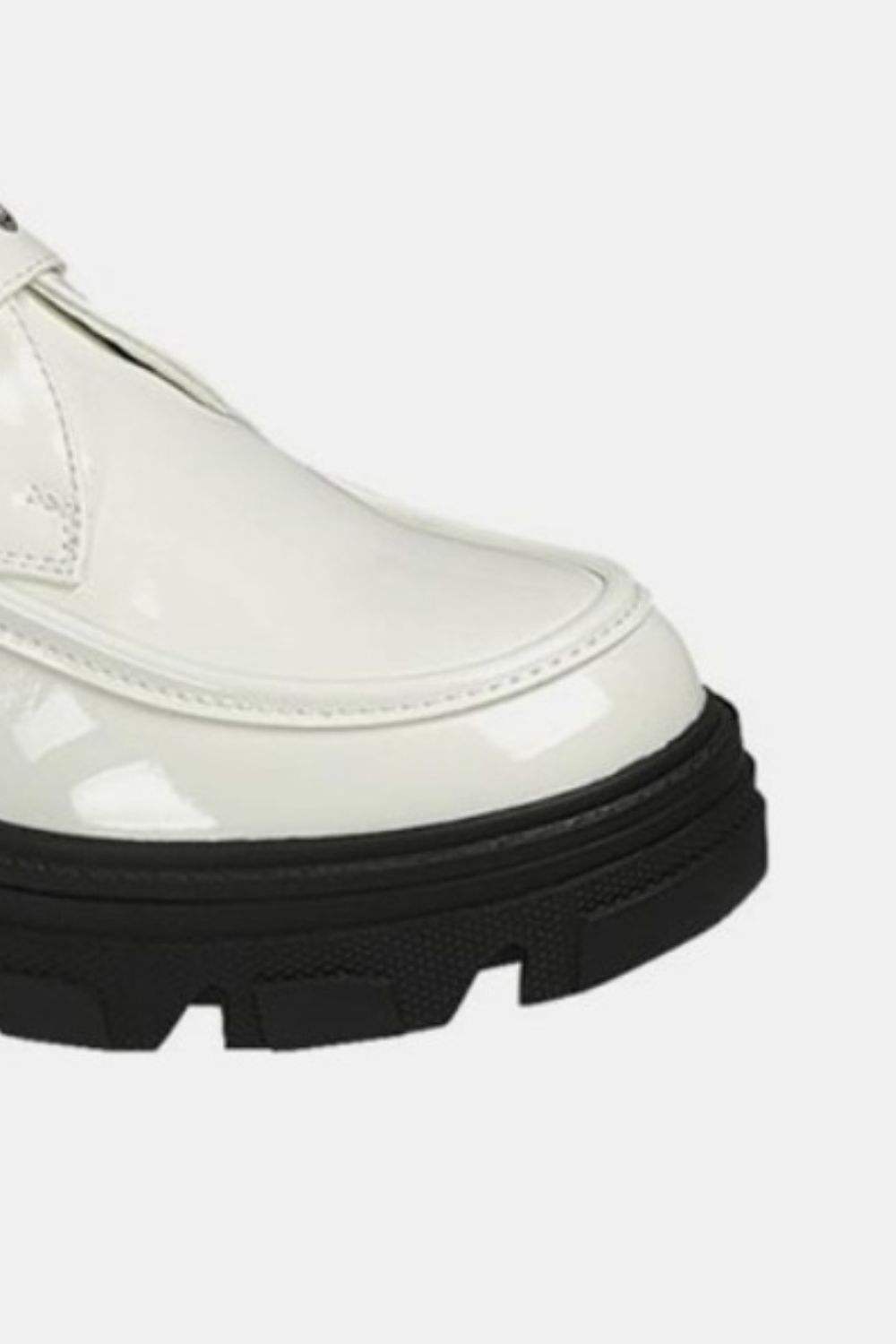 Forever Link Buckled Platform Lug Sole Loafers - Trendsi - Flyclothing LLC