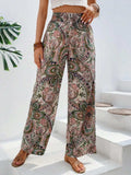 Printed Wide Leg Pants - Trendsi - Flyclothing LLC