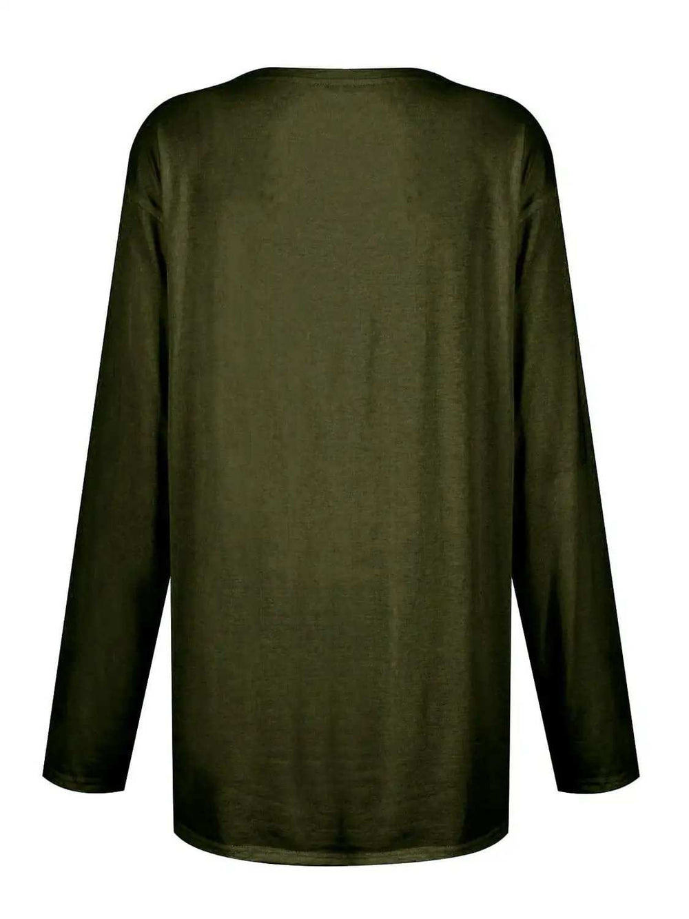 Full Size Pocketed Round Neck Long Sleeve T-Shirt - Trendsi - Flyclothing LLC