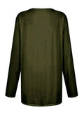 Full Size Pocketed Round Neck Long Sleeve T-Shirt - Trendsi - Flyclothing LLC