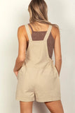 VERY J Adjustable Suspender Overalls with Pockets - Trendsi