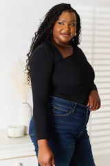 Basic Bae Asymmetrical Neck Long Sleeve Top - ShopBasicbae - Flyclothing LLC