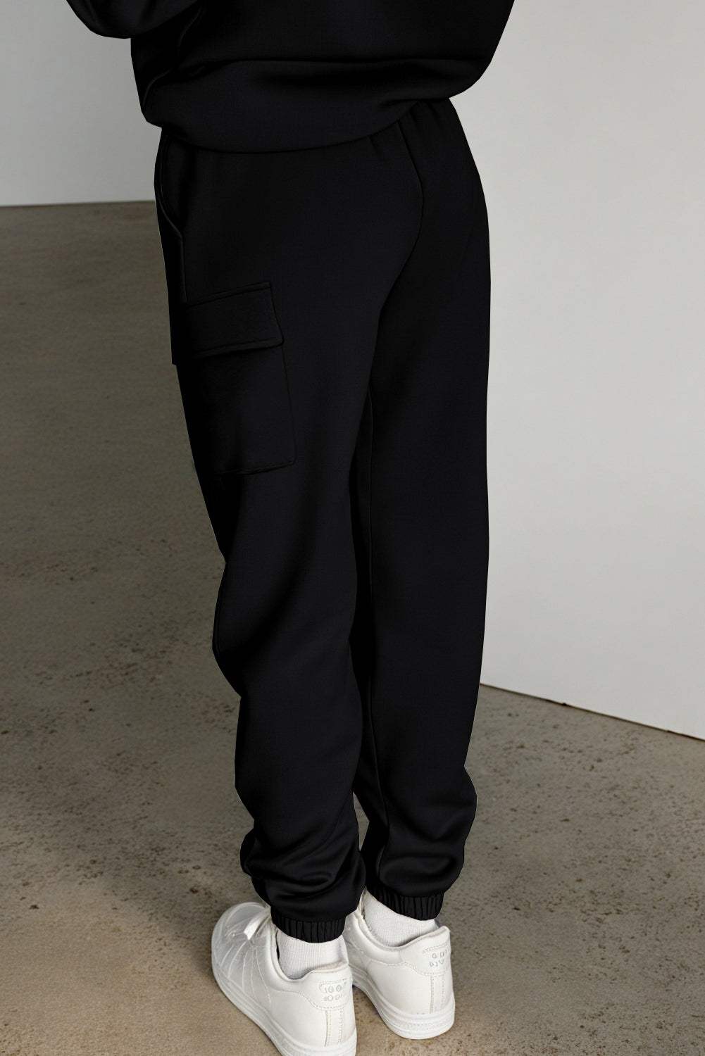 Pocketed Elastic Waist Active Joggers - Trendsi - Flyclothing LLC
