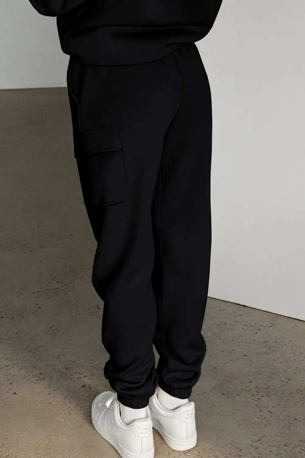Pocketed Elastic Waist Active Joggers - Trendsi - Flyclothing LLC