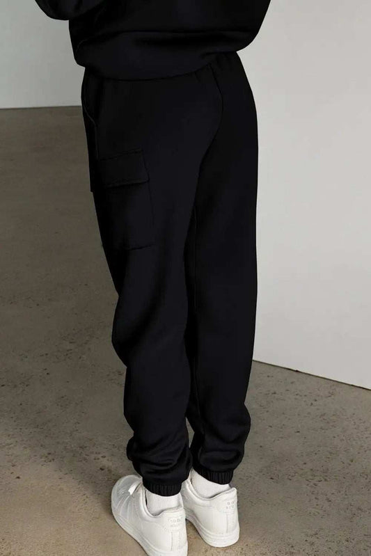 Pocketed Elastic Waist Active Joggers - Trendsi - Flyclothing LLC