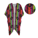 Baha Ranch Neon Aztec Duster Kimono Coverup Women's Long Cover Up - Baha Ranch Western Wear - Flyclothing LLC