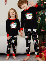 Full Size Family Matching Christmas Pajamas Set with Polar Bear Print Plus Size - Trendsi - Flyclothing LLC