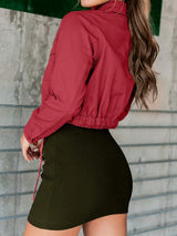 Button Up Long Sleeve Jacket - Trendsi - Flyclothing LLC